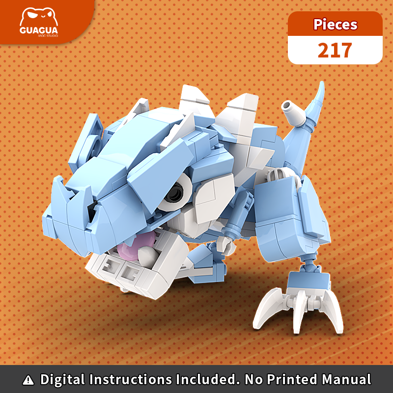 Tyrunt / Shiny Tyrunt MOC Brick Set