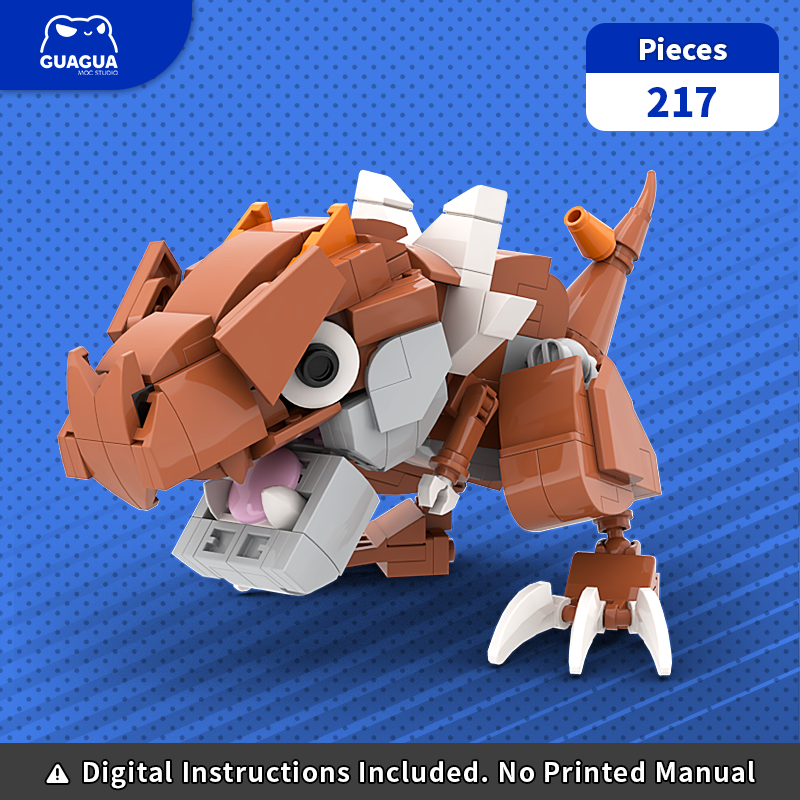 Tyrunt / Shiny Tyrunt MOC Brick Set