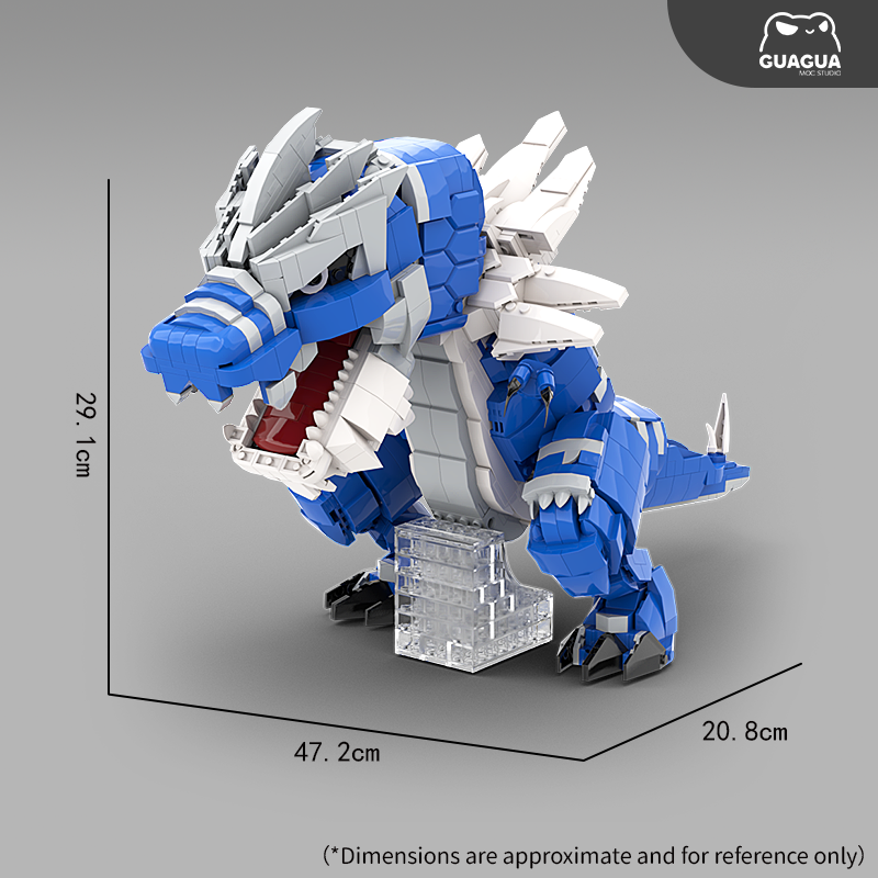 Tyrantrum / Shiny Tyrantrum MOC Brick Set