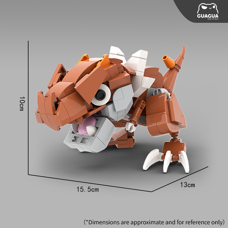 Tyrunt / Shiny Tyrunt MOC Brick Set