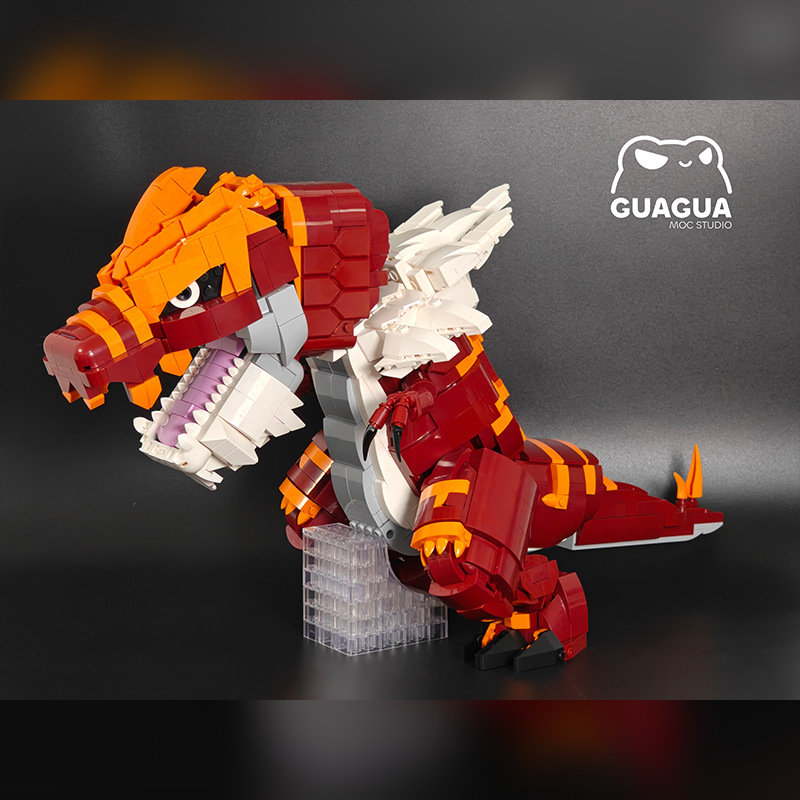 Tyrantrum / Shiny Tyrantrum MOC Brick Set