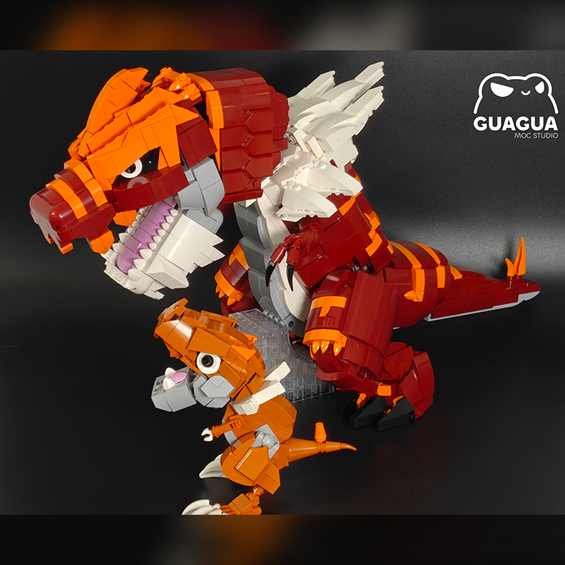 Tyrantrum / Shiny Tyrantrum MOC Brick Set
